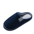 thumbnail image 3 of OAVQHLG3B Mens House Warm Slip Soft Plush Flop Slippers Flip On Shoes Slippers Men's Slipper Mens House Slippers, 3 of 4