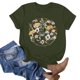 thumbnail image 2 of Camiseta de Manga Corta de Cuello Redondo Impresa para Mujeres, Primavera Y Verano Casual, 2 of 3