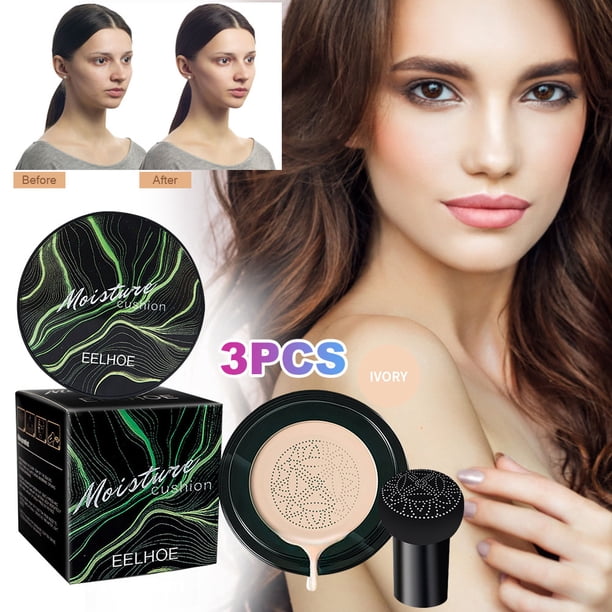 Cojín Aire BB Portátil 20 G Con Esponja para Cosméticos Faciales (Marfil)