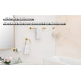 thumbnail image 3 of Brushed Gold Towel Bar Set，18-Inch Wall Mounted Bathroom Accessories, Durable Stainless Steel Bathroom Hardware Set，Modern Bathroom Style，4-Piece, 3 of 9