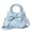 6831Blue, variant on Small Compact Leather Crossbody Bag for Women Sweet Style Handbag for Women with Shoulder Strap Women's Top-handle Handbags with Large Bow Decoration