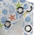 thumbnail image 4 of Ambesonne Nautical Grommet Curtain, Marine Themed Starfish, 50" x 72", Blue and Yellow, 4 of 6