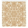 thumbnail image 3 of Ambesonne Beige Shower Curtain, Ethnicity Pattern, 69"Wx75"L, Tan Cream, 3 of 5