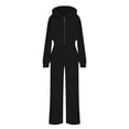 thumbnail image 4 of 2 Piece Sets for Women Shorts Casual Older Women Two Piece Outfits Sets Fall Pants Women's Solid Color Comfortable Casual Fashion Temperament With Hoodie Hoodie Pants Two-piece Suit, 4 of 6