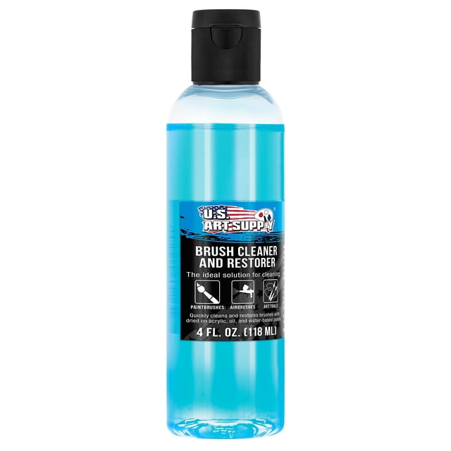 Limpiador y restaurador de cepillos U.S. Art Supply, botella de 120 ml