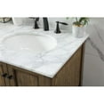 thumbnail image 4 of Elegant Decor Metropolis 60" Aluminum MDF Double Bathroom Vanity in Driftwood, 4 of 8