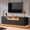 Black, variant on GALAXHERO TV Stand for 65 inch Entertainment Center with LED Lights & Large Storage Cabinet Modern TV Console Stands Table for Living Room Bedroom White