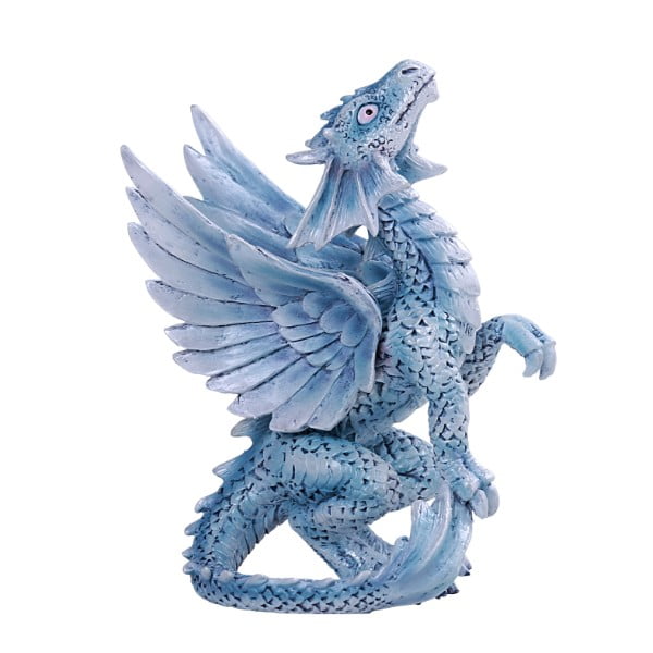 Pacific Giftware Anne Stokes Age of Dragons Iced Blue Wind Dragon Wyrmling  Home Tabletop Decorative Resin Figurine