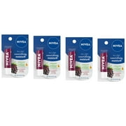 NIVEA Lip Balm, Blackberry Flavored Tinted Lip Balm Stick with Shea Butter and Jojoba Oil, 0.17 Oz, Pack of 4