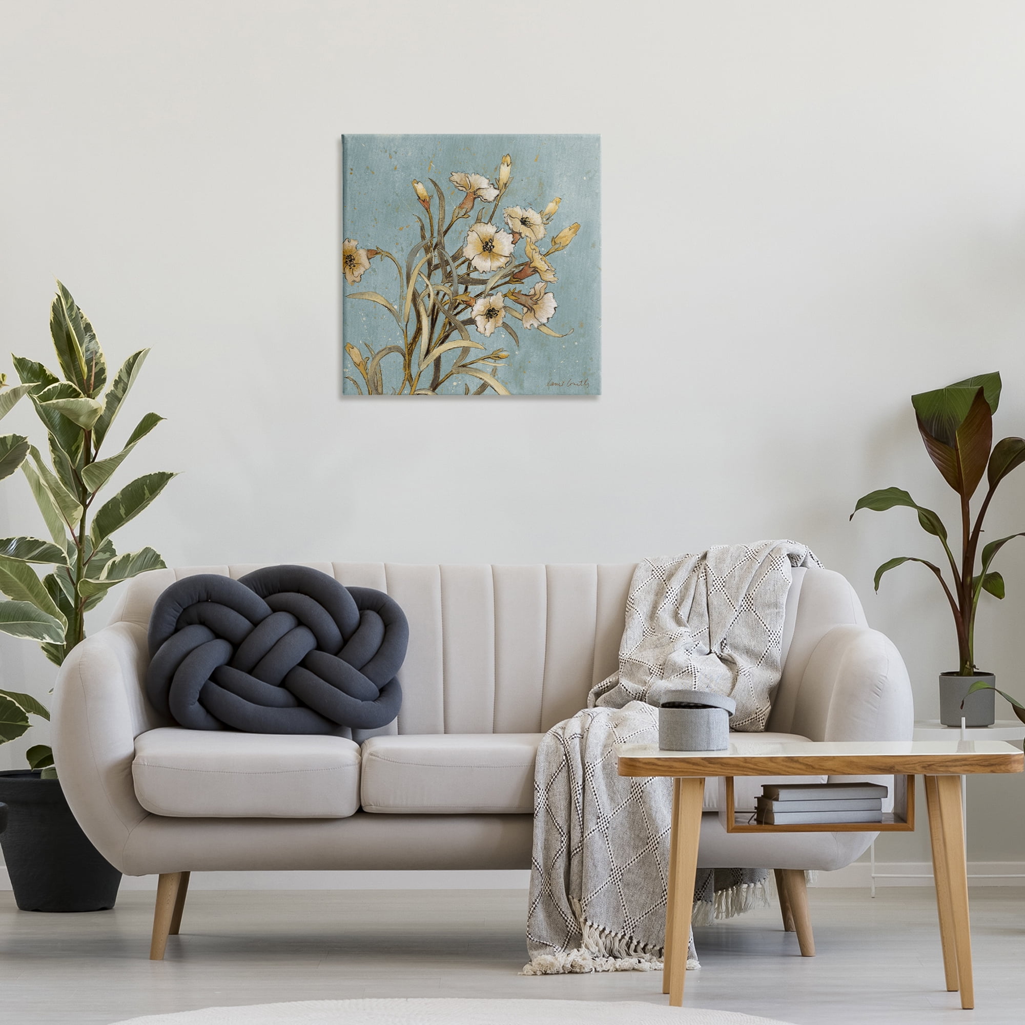Stupell Industries Natural Blooming Buds Botanical & Floral Painting Gallery Wrapped Canvas Art Print Wall Art, 24 x 24