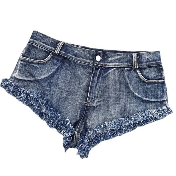Fesfesfes Jeans for Women High Waist Denim Shorts Hot Pants Fashion Short Ripped Shorts