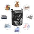 thumbnail image 6 of Fotbe Laundry Hamper With Durable Leather Laundry Basket Running Horse Thickened Waterproof Round Collapsible Laundry Hamper, Dirty Clothes Laundry Basket, 6 of 8