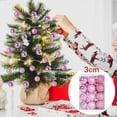 thumbnail image 2 of EGNMCR 24Pcs Christmas Balls Ornaments for Xmas Christmas Tree - Christmas Tree Decorations Hanging Ball for Holiday Wedding Party Decoration (Pink, 3CM), 2 of 6