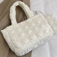 thumbnail image 5 of Monedero Mujer Bolso De Mano Acolchado Bolso De Hombro De Gran Capacidad con Conjunto Blanco, 5 of 5