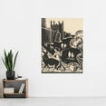 thumbnail image 2 of Bernard Essers Woman Driving Donkey Cliff Seascape Extra Large XL Wall Art Poster Print, 2 of 3