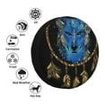 thumbnail image 4 of Logiee Wolf Head And Dreamcatcher Print Spare Tire Cover, Universal Wheel Protectors,Waterproof Dust-Proof UV Sun Wheel Tire Cover,Fit for SUV, RV, Travel Trailer, Truck-14 inch, 4 of 6
