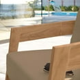 thumbnail image 2 of Modway Brisbane Teak Wood Outdoor Patio Armchair, 2 of 8