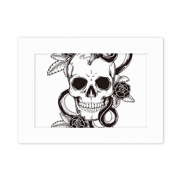 Animal l Snake Sketch Pattern Photo Mount Frame Picture Art Painting Desktop 5x7 inch