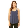 thumbnail image 1 of Camiseta sin mangas fluida con abertura lateral para mujer HEATHER NAVY L Bella + Lienzo B8802, 1 of 1