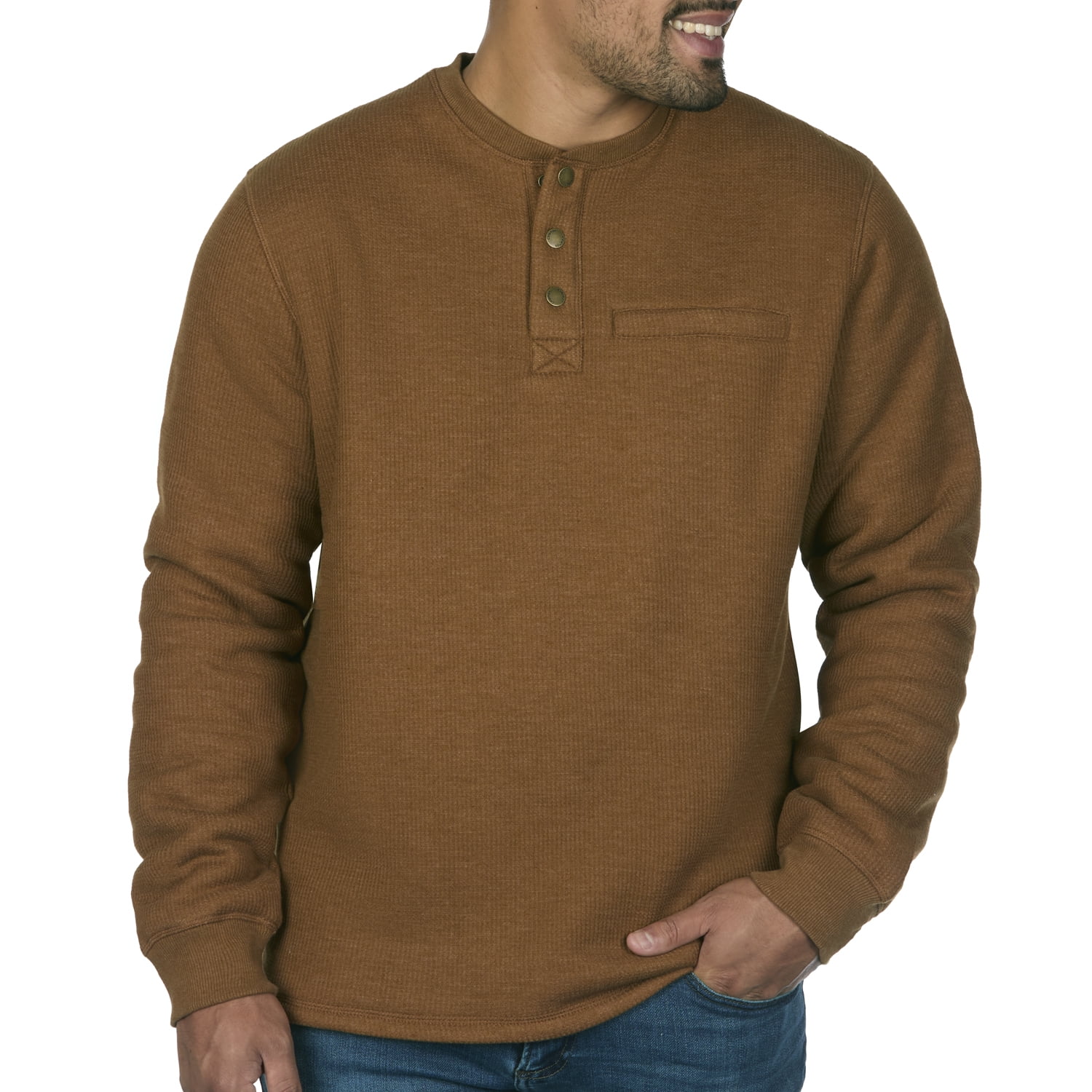 Sherpa lined henley shirts Clearance