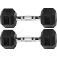 thumbnail image 1 of Signature Fitness Rubber Encased Hex Dumbbell  Multiple Sizes, 1 of 6