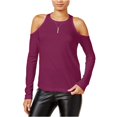 thumbnail image 1 of Camiseta básica con hombros descubiertos Chelsea Sky para mujer, rojo, grande, 1 of 1