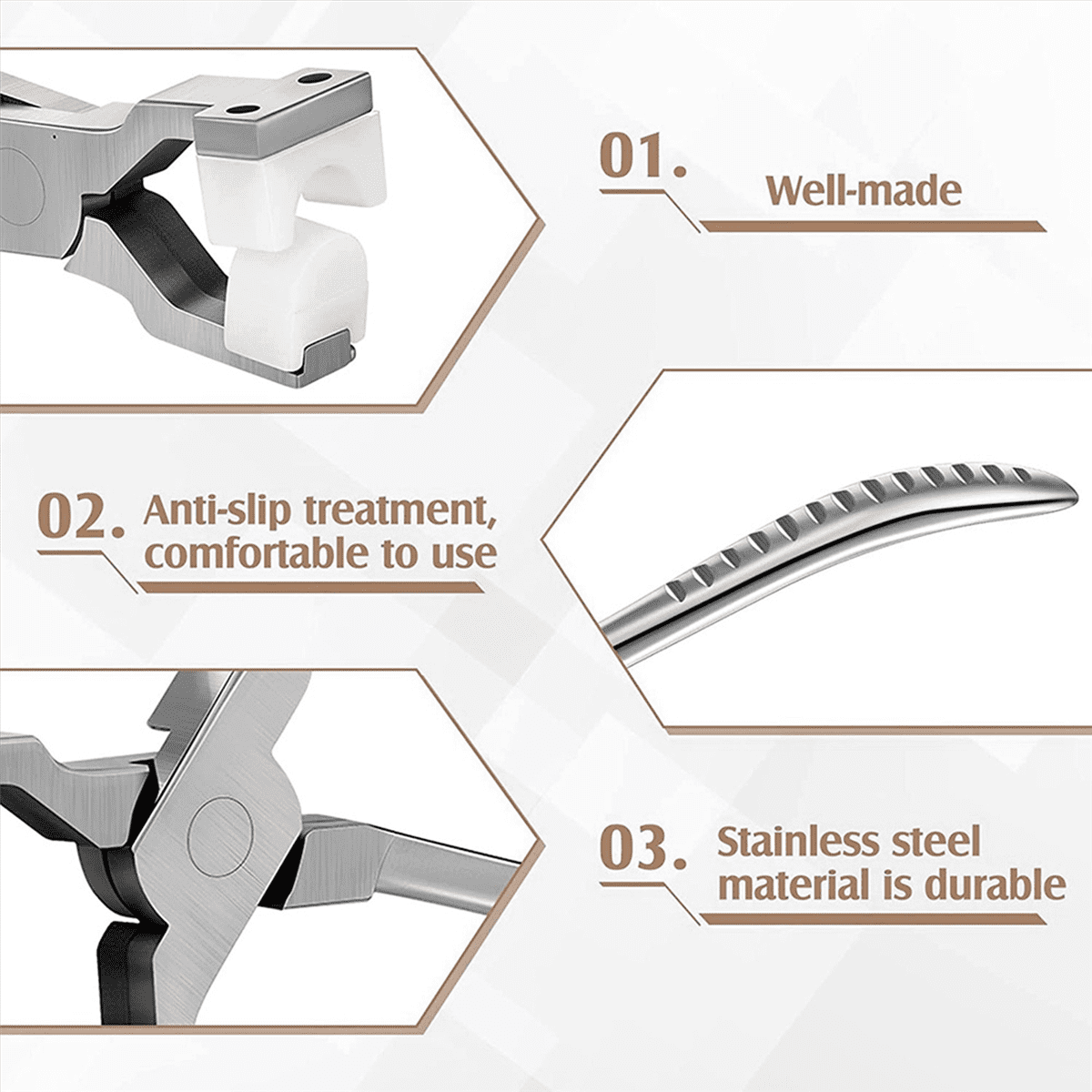 4 Pcs Ring Making Kit Chain Nose Pliers Bending and Wrapping Metal Tool Stainless Steel Ring Bender Ring Bending Tool