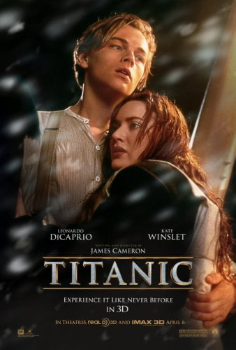 TITANIC MOVIE POSTER ~ INTERNATIONAL 27x39 Leonardo DiCaprio Kate Winslet 