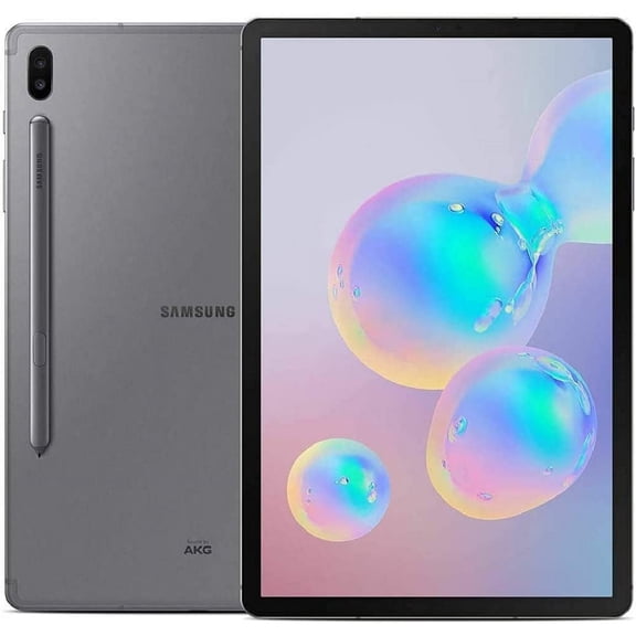 SAMSUNG Galaxy Tab S6 10.5" 2560x1600 2-in-1 Tablet, 128GB, Wi-Fi, Verizon LTE, Black (Refurbished)