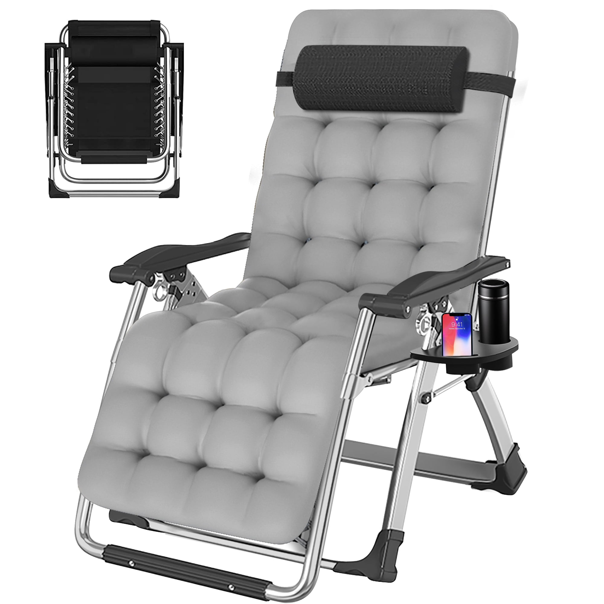 MOPHOTO Zero Gravity chair, folding portable recliner, removable