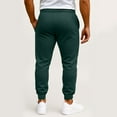 thumbnail image 4 of WTOBBY Men's Multi-color Sports Pants for Spring and Autumn Casual Wear, Loose Tied Long Trousers with Comfortable Fit, Stylish and Functional Design,Dark Green L, 4 of 4