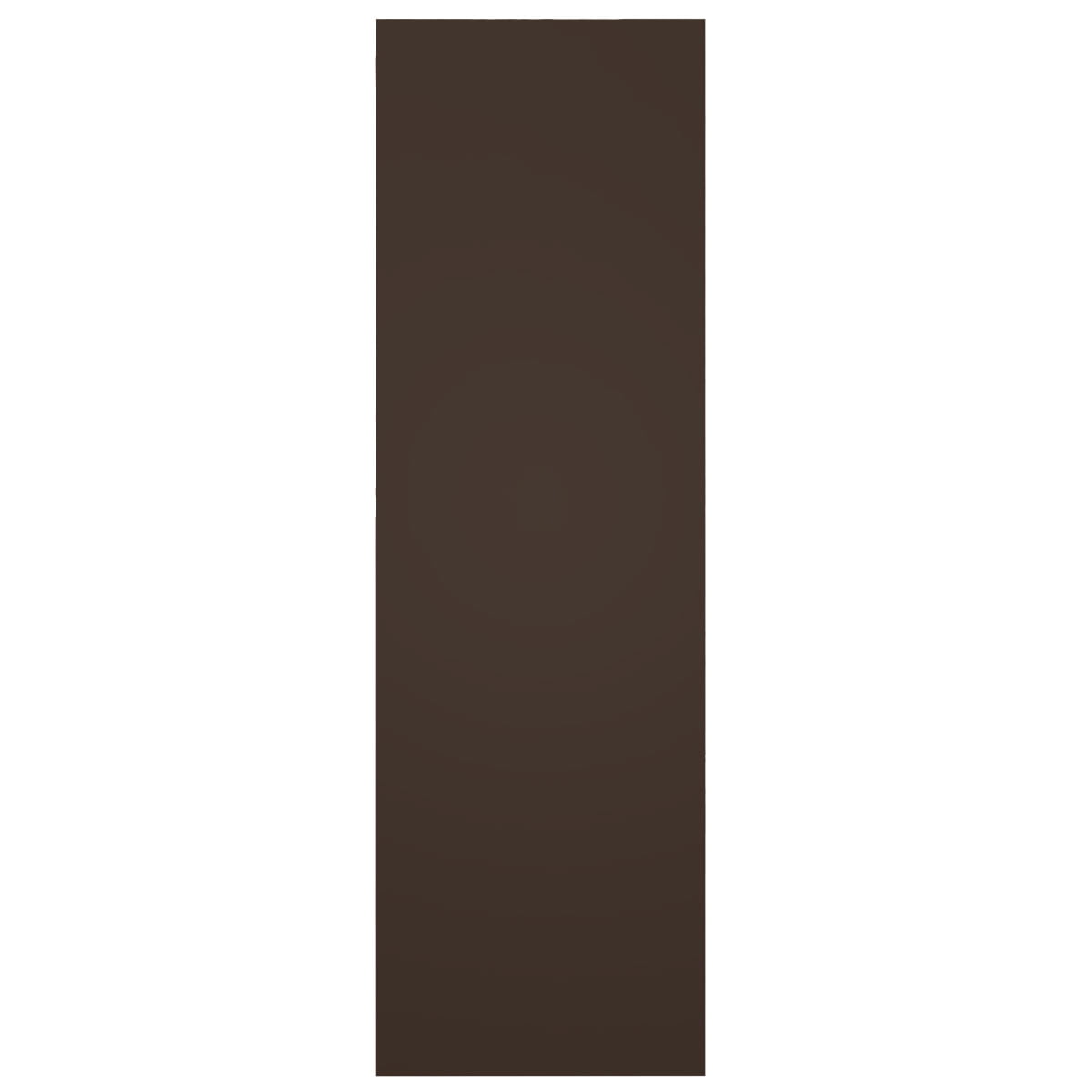 Ekena Millwork 18"W x 64"H True Fit PVC Single Panel Herringbone Modern Style Fixed Mount Shutters, Raisin Brown (Per Pair - Hardware Not Included)
