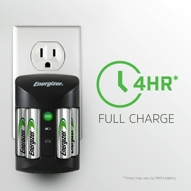 Energizer and AAA Battery Charger (Recharge Pro) with AA NiMH Rechargeable Batteries - Walmart.com