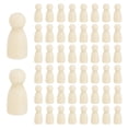 thumbnail image 1 of Uxcell 50 Paquete de Muñecos de Madera Sin Terminar, 1" x 1/2" Figuras Familiares de Madera en Blanco para Pintura, Decoración, Proyectos de Arte en Manualidades, Color Madera, 1 of 6