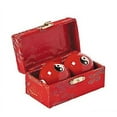 thumbnail image 4 of Chinese Health Balls - Two Sets (4 Balls) Stress Relief Boading Balls With Mesmerizing Chimes - Stress Balls 2 Pair Set w/Storage Case - Perfect Gift, 4 of 5