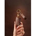 thumbnail image 4 of Key Fob Cover Compatible with Chevrolet Equinox Camaro Cruze Malibu Impala Spark Trax Sonic Buick Lacrosse Encore Verano Regal Terrain Acadia Cowhide 5 Button Keychain Case Holder Protector,Brown, 4 of 9