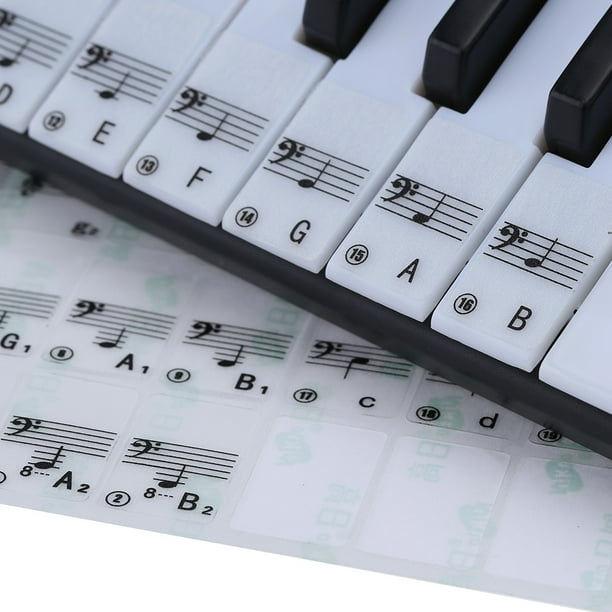 Amdohai Autocollants pour touches de clavier de piano pour débutants 