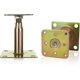thumbnail image 5 of 2pcs 100-150mm Galvanised Adjustable Elevated Post Base Support, Heavy Duty Roof Support Compatible Building - Gold, 5 of 5