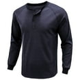 thumbnail image 6 of VJATTWR Men's and Big Men's Crewneck Tee with Long Sleeves,1-Pack, Sizes Xl, 6 of 9