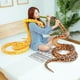 thumbnail image 4 of Juguete de peluche de serpiente gigante realista, Boa Cobra larga, Animal de peluche, serpientes divertidas, amigos delicados, regalo de Halloween para niños, 4 of 4