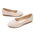 thumbnail image 5 of Meckior Women's Flats Shoes Comfortable PU Leather Slip On Round Toe Ballet Flats Casual Dress Flat Shoes for Walking, 5 of 8