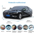 thumbnail image 3 of Cubierta de Coche con 6 Capas, Funda Completa de Auto Anti-UV a Prueba Arañazos Sol Viento Lluvia Protector Lona de Automóvil con Tira Reflectante Cremallera para SUV Honda Sedán, 525x195x185cm, 3 of 6