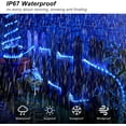 thumbnail image 3 of LED Rope Lights Battery Operated, 39ft 100 LEDs Outdoor/Indoor Waterproof Fairy Lights 8 Modes Dimmable/Timer with Remote Control for Christmas Camping Party Garden Holiday Decoration ,Blue, 3 of 8