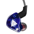 thumbnail image 2 of funtasica 3.5 earplugs with Microphone to Headphones with Over Ear Hooks Wrapped in Headphones for Exercising Blue, 2 of 9
