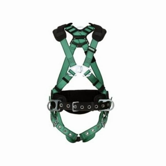 Msa Safety Full Body Harness,V-FORM,M 10197364
