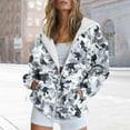 thumbnail image 2 of NMMUED Zip Up Hoodie Women, Graphic Hoodies, Y2k Hoodie, Fall Spring Track Jackets with Pockets, Hooded Sweatshirts for Women, Gray L, 2 of 4