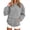 Gray, variant on Womens Fall Outfits Hoodies Gentle Skin Feel Aesthetic Drop Shoulder Large Kangaroo Pocket Seamless Daily Outfit Black,S