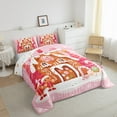 thumbnail image 3 of Manfei Gingerbread Man 2pcs Bedding Comforter Set,Christmas Gifts Twin Comforter Sets,Happy New Year Breathable Bedding Set,Luxury Child Bedroom Decor,Reversible, 3 of 8