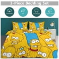 thumbnail image 5 of Simpsons Printing Bedding Sets Decorative 3 Pieces Bedding Set(1 Duvet Cover Set 2 Pillow Shams) 79"x90", 5 of 8