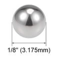 thumbnail image 2 of Uxcell Billes de Roulement Pouces 440C Acier Inoxydable G25 Boules de Précision 1/8 Pouces, 2 of 4